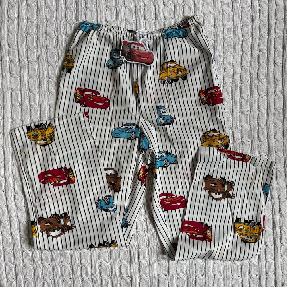 Women’s Disney Cars Lounge Pants XS NEW Cotton PJ Pajama Jammie’s LMQ Mater